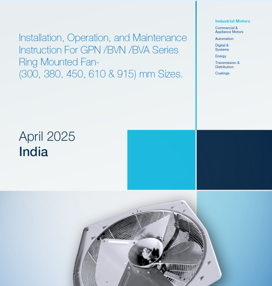 Marathon GPN /BVN /BVA Series Ring Mounted Fan IOM Manual