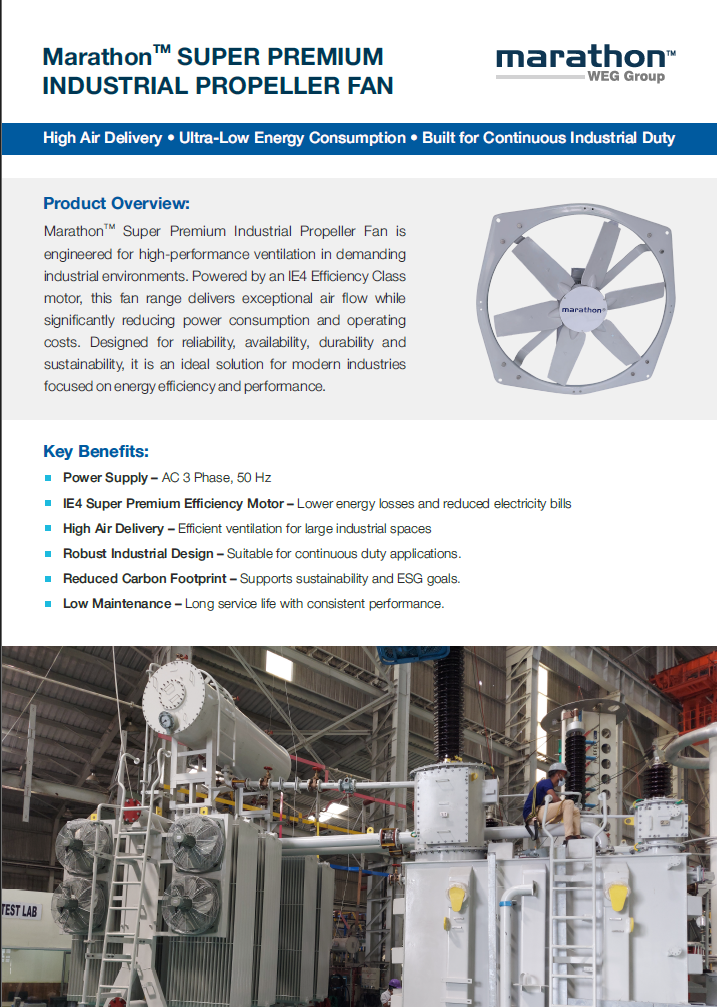 Marathon Super Premium industrial Propeller Fan