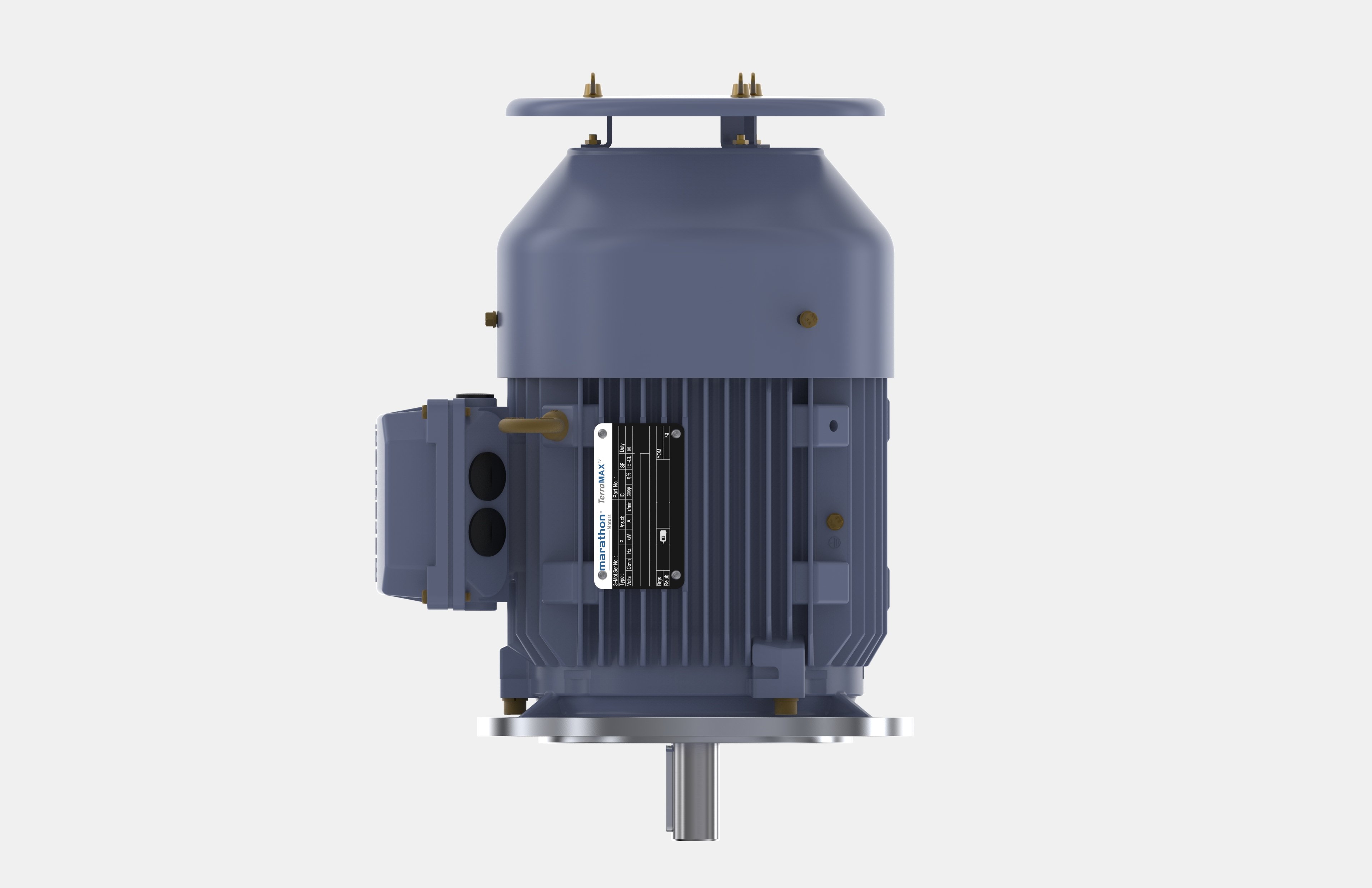 Marathon, Cast Iron Motor, 0.75 kW,  3 Ph,  50 Hz,  50 Hz,  415 V,  1000 RPM,  90S Frame,  TEFC